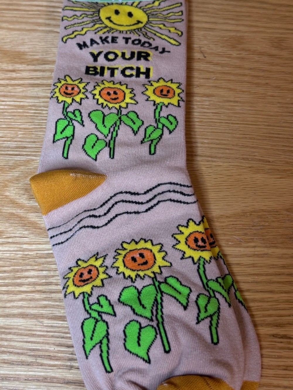 New Women's Crew Socks Groovy Things One Size Fits Most "Make Today..."